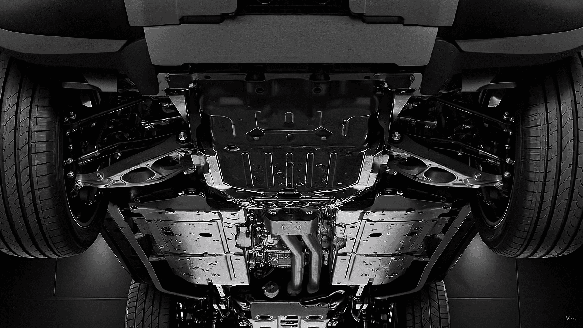 Land Rover Defender underbody view